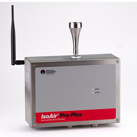 remote particle counter IsoAir Pro Plus from Particle Measuring Systems (PMS)