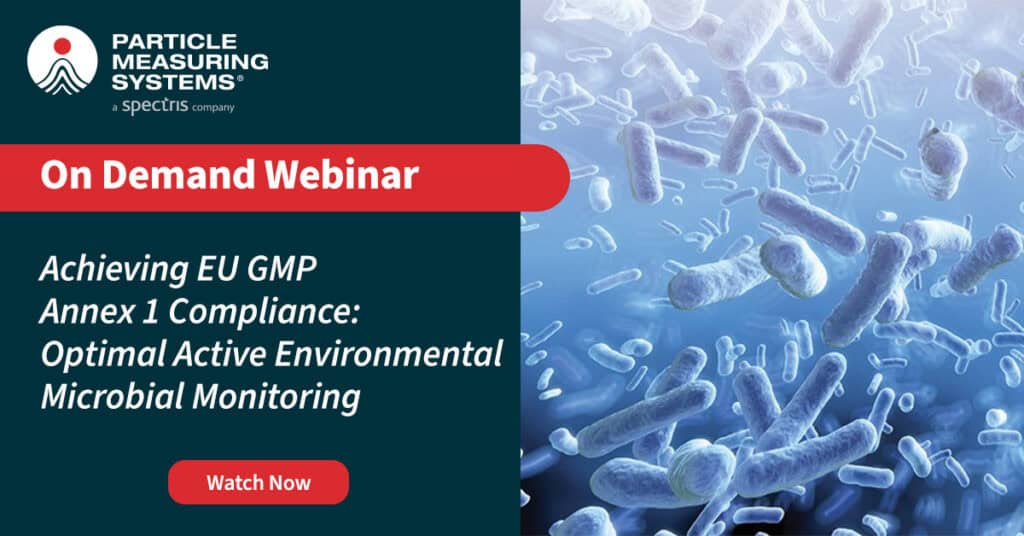 Achieving EU GMP Annex 1 Compliance: Optimal Active Environmental Microbial Monitoring webinar